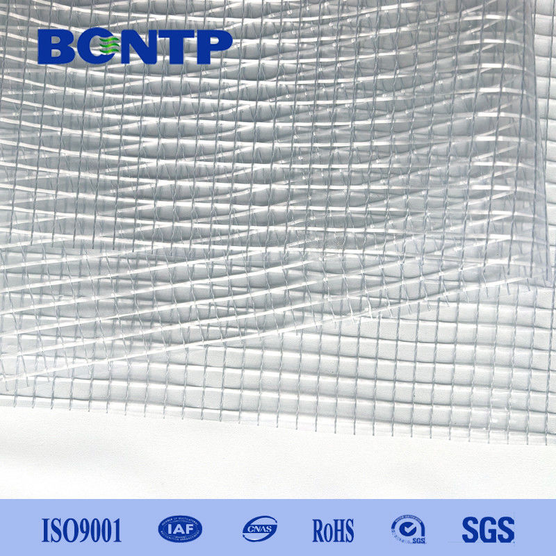1000D Transparent Mesh Fabric PVC Covers Tarpaulin White Mesh For Greenhouse